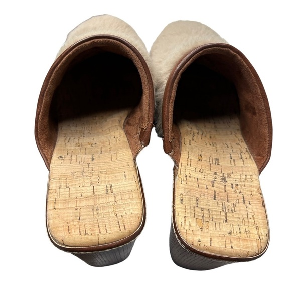 Korks Womens Lori Faux Fur Brown Chunky Platform Clogs Size 10 Boho Daisy Jones - Picture 14 of 15